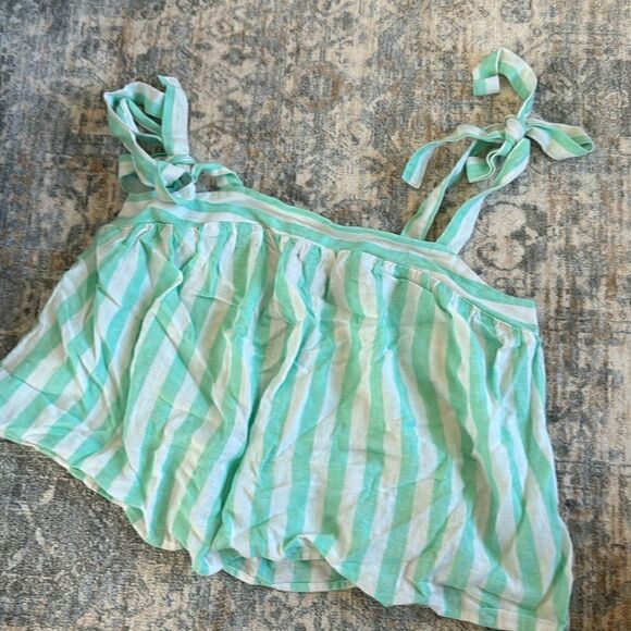 Stoney clover striped Crop top tank top - Picture 2 of 4